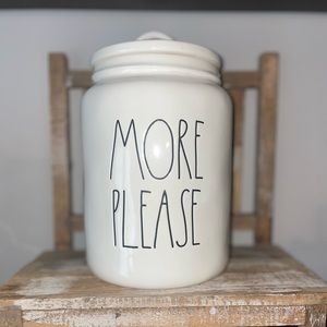 Rae Dunn MORE PLEASE canister